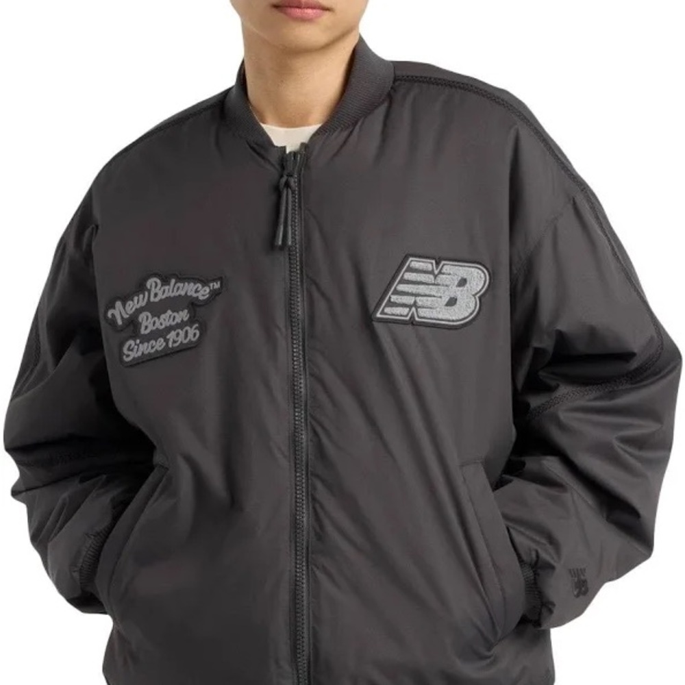 New Balance Men's NB X Lunar New Year Woven Reversible Bomber Jacket Large